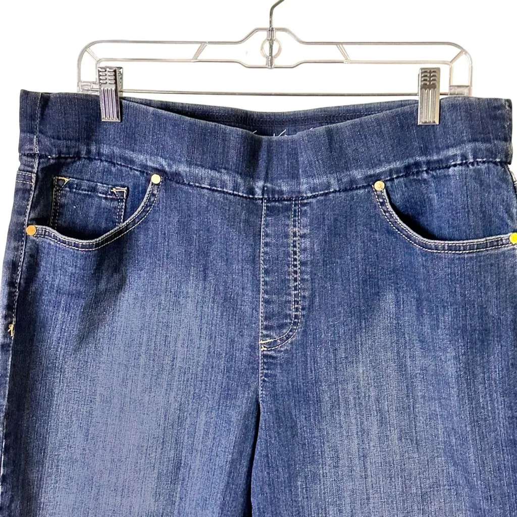 Gloria Vanderbilt 14 Avery Skimmer Denim Jeggings Stretch Bermuda Slim Fit - Image 4