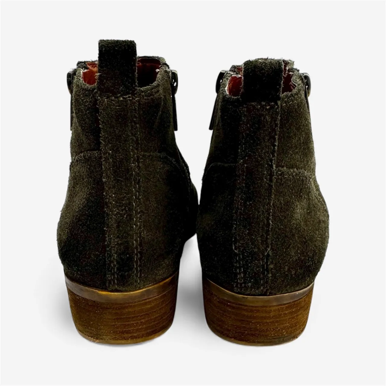 Lucky Brand Ankle Bootie Green Suede Betwixt 7.5 - Image 7