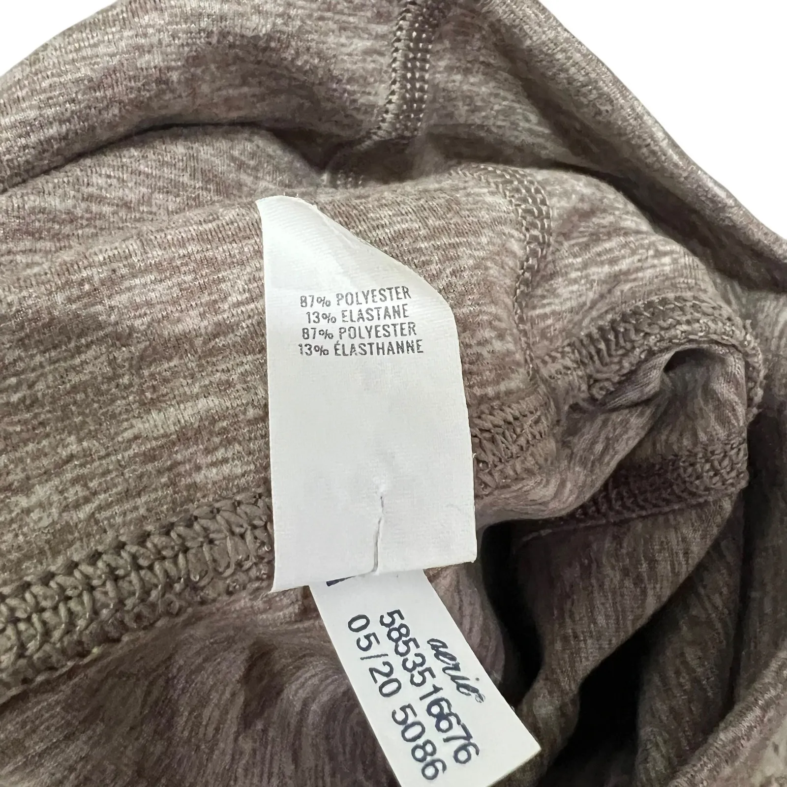 Aerie OFFLINE Real Me High Waisted Leggings Heather Grey Pockets Size Medium - Image 4