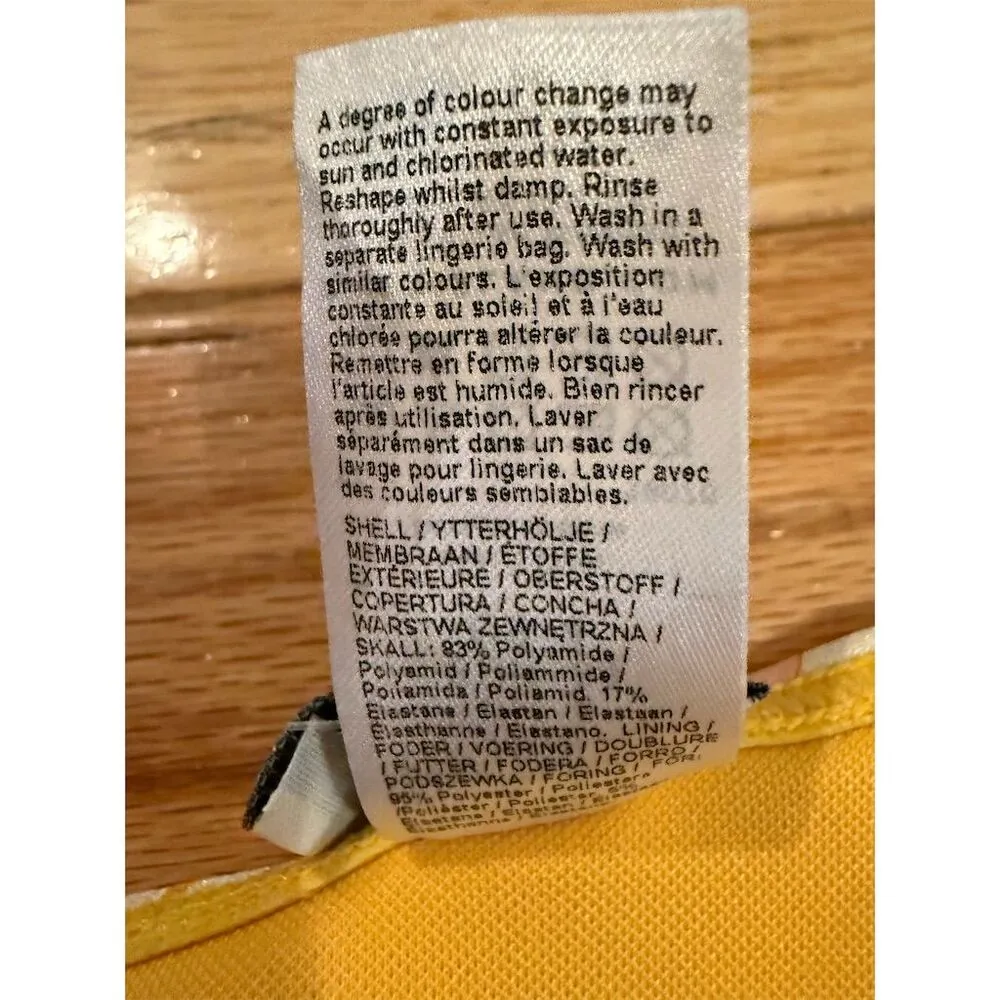 River Island Women's Halter Bikini Top Size 4 Multicolor Abstract - Image 7