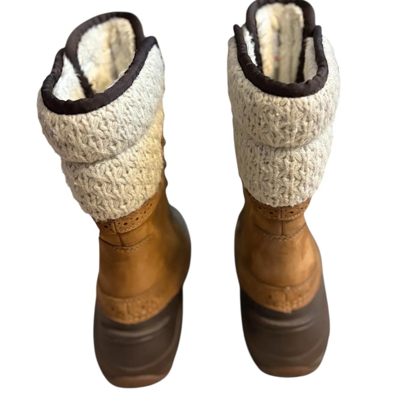 The North Face Shellista II Daschund Brown Waterproof Winter Boots Size 5.5 - Image 4