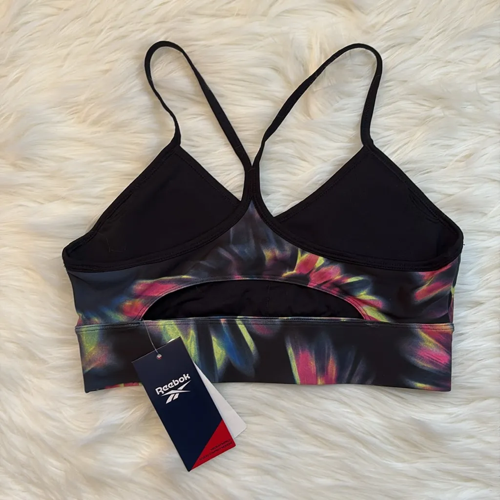 Reebok Tie Dye Print Sports Bra - Image 2