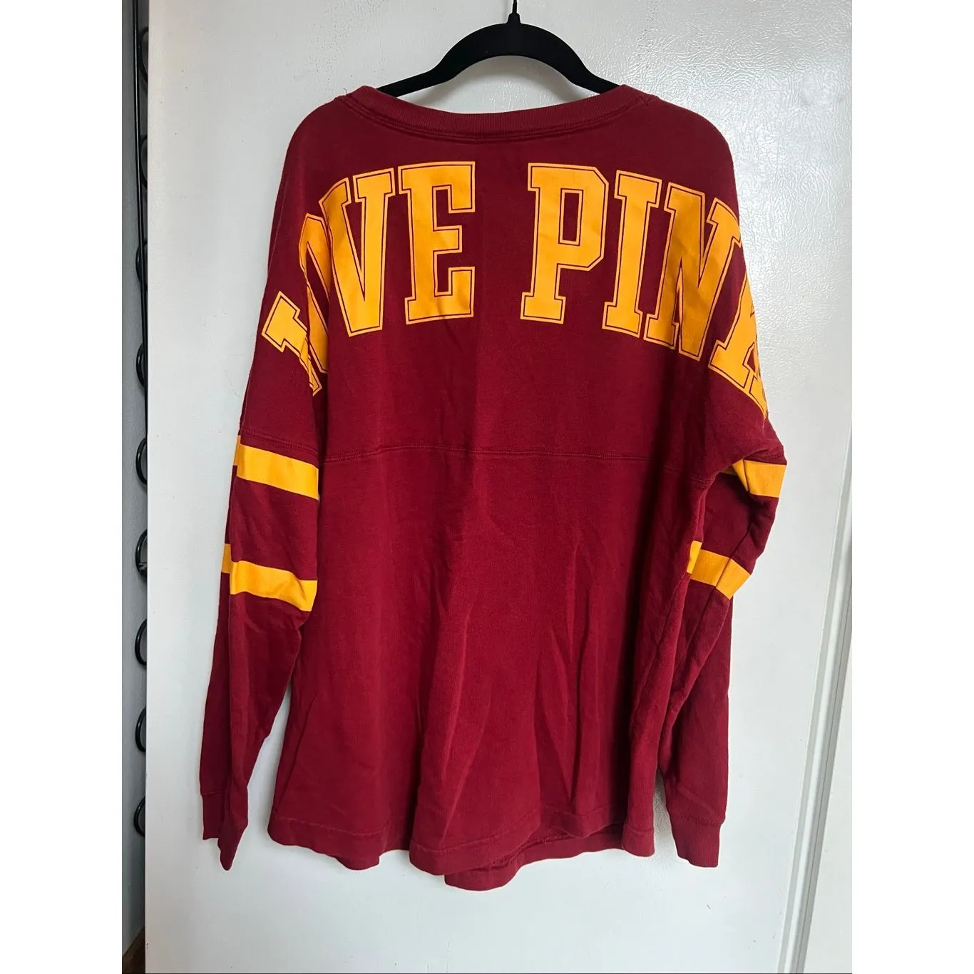 PINK By Victoria’s Secret ISU Long Sleeve Top Woman’s Size Medium Iowa State - Image 5