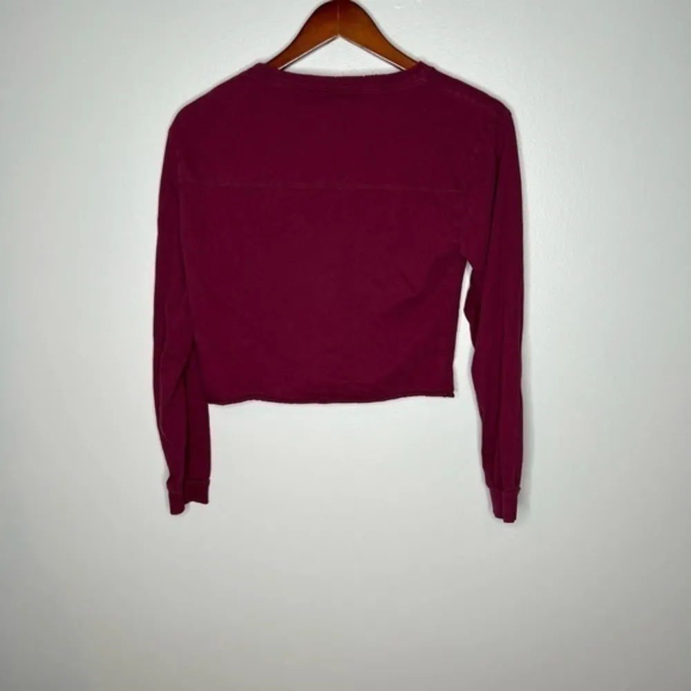 Victoria’s Secret LOVE PINK cropped crew neck pullover spell out sweatshirt XS - Image 7