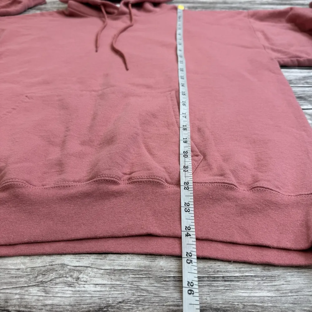 Hanes Women's Pullover Hoodie Drawstring Hood Kangaroo Pocket M Med Medium Pink - Image 11