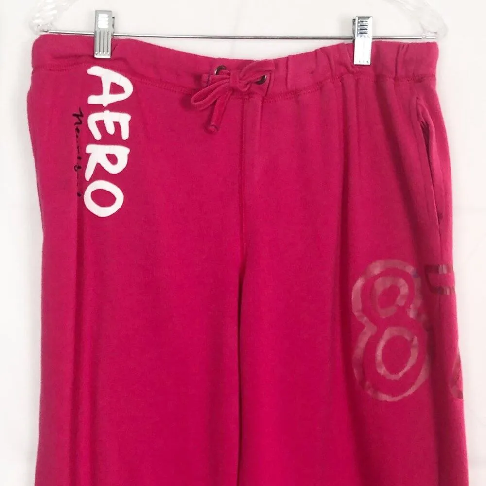 Aeropostale Pants Womens Medium Y2K Retro Throwback Wide Leg Active Lounge - Image 2