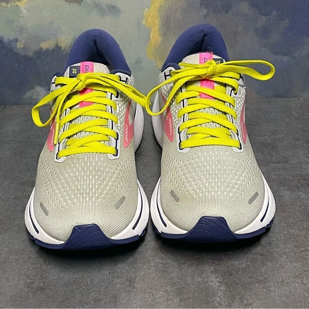 Brooks Ghost 14 Women's Sneakers Grey/Pink/Sulphur Spring Size 8.5B - Image 5