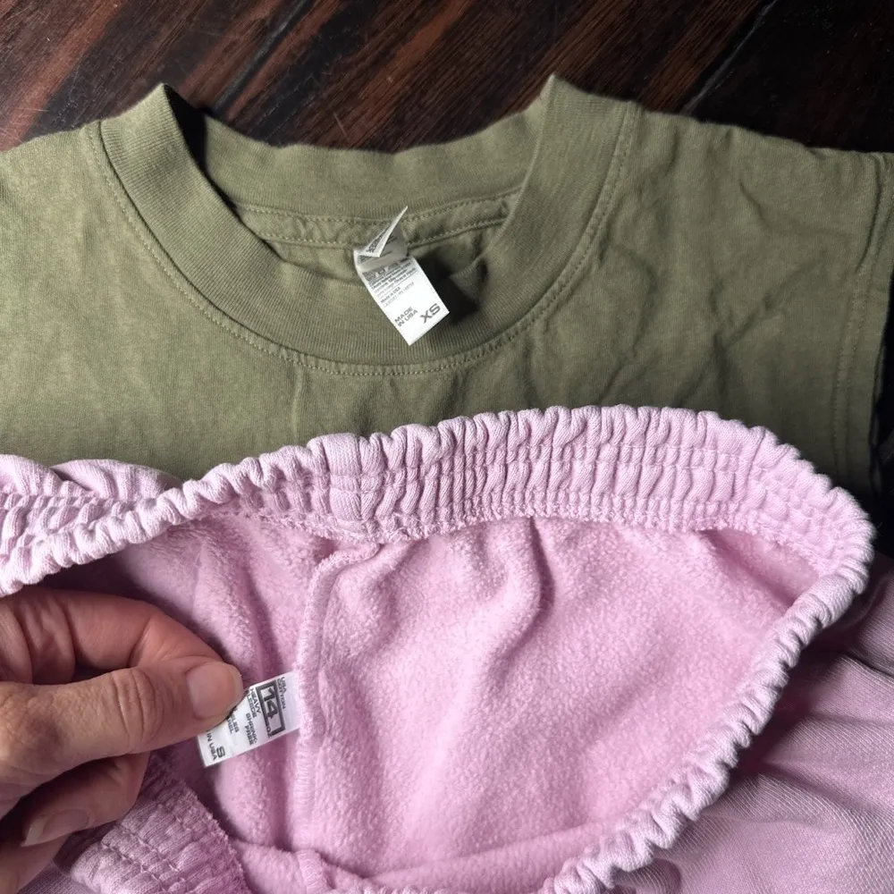 Crewneck tank top elastic waist heavy cotton shorts Los Angeles Apparel basic - Image 4