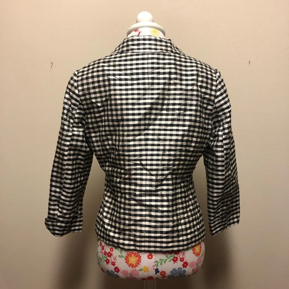 Sigrid Olsen Gingham Farm Jacket - Image 5
