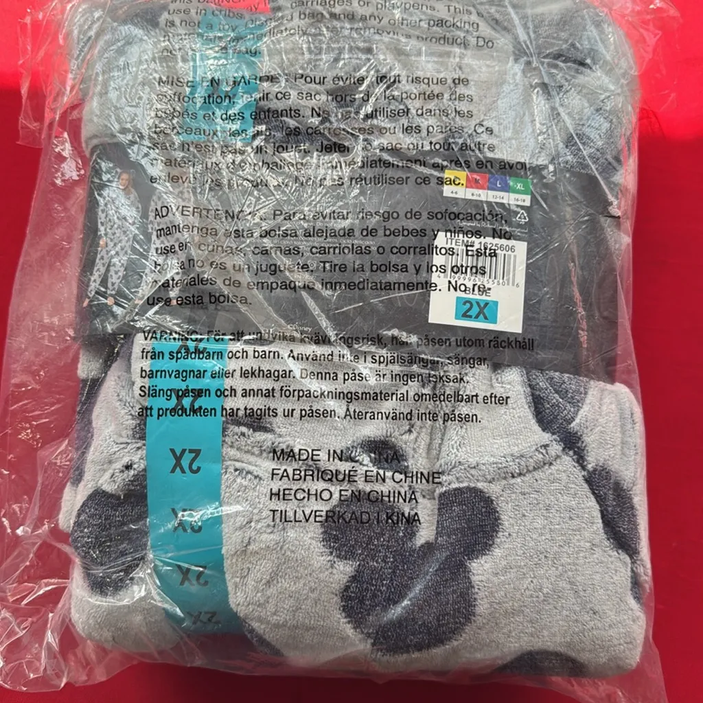 Mickey Mouse Disney Character Ladies' One Piece Pajamas 2X (24/26) - Image 6