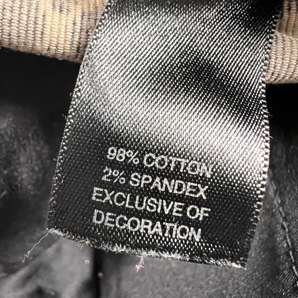 White House Black Market Slim Ankle Pants Black/Brown Geometric Pattern Size 10R - Image 8