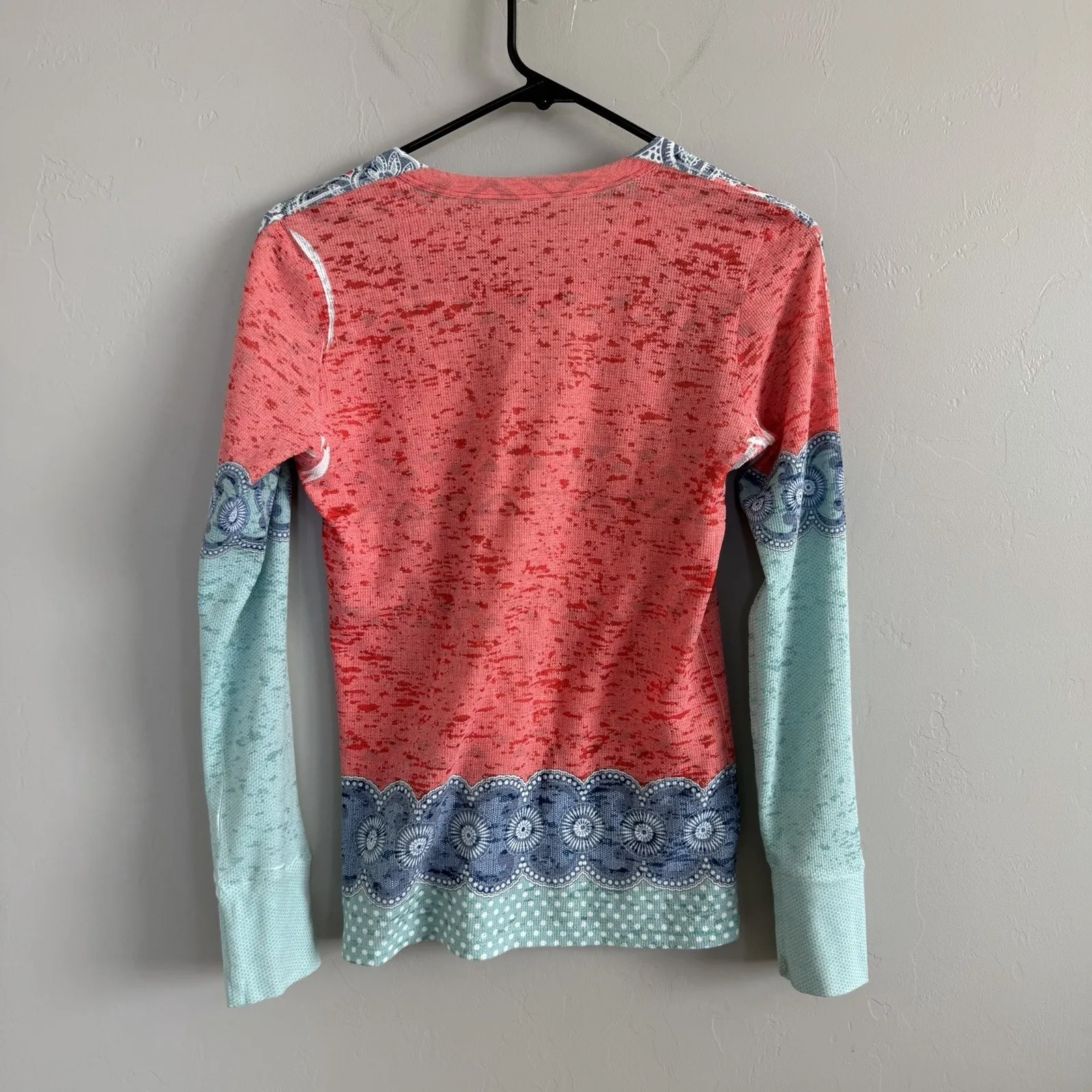 Sundance Elephant March Baby Waffle Tee Whimsey Rose Size Small Long Sleeve Pink - Image 3