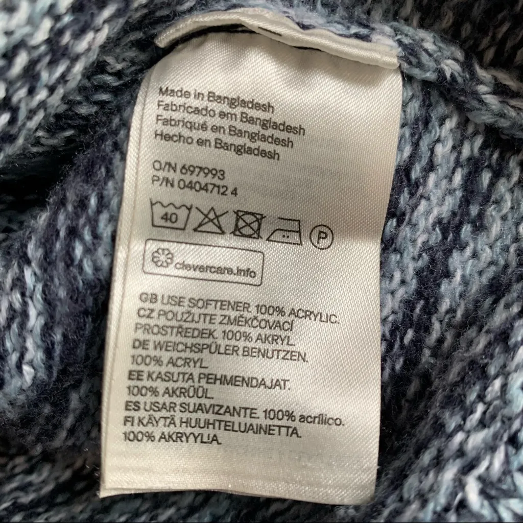 Divided by H&M blue marled cropped long sleeve sweater - Image 8