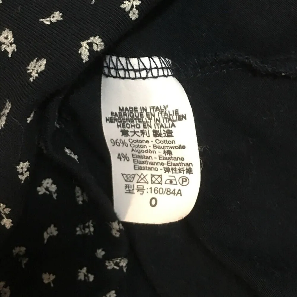 John Galt Dress Womens 0 V Neck Spaghetti Strap Ditsy Floral Summer Blue - Image 8