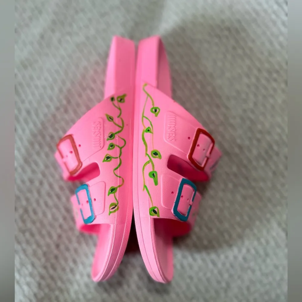 Freedom Moses sandals slide Sugar pink 39/8.5 - Image 4