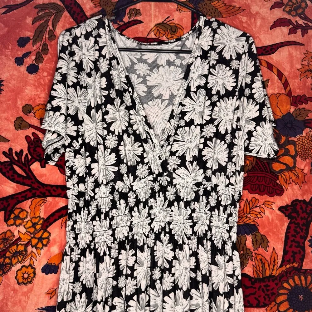 Black & White Floral Maxi - Image 2