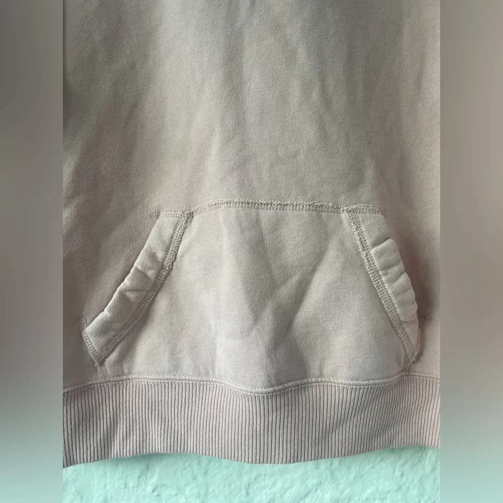 Hollister California Pink Hoodie Sweatshirt Comfy Drawstring Rose Design;size M - Image 3