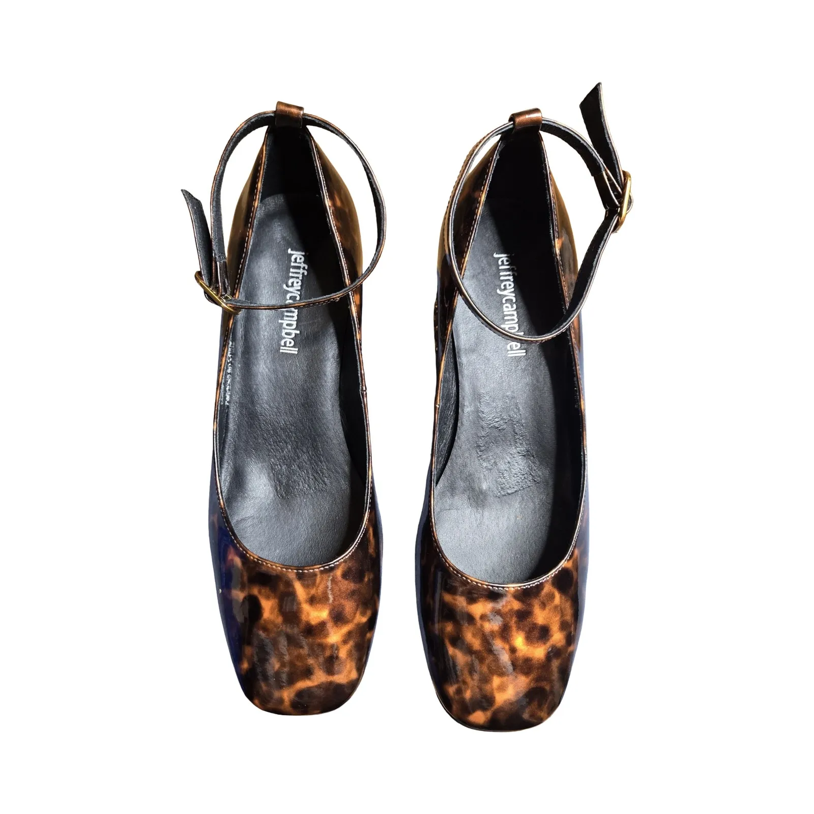 Jeffrey Campbell Blaire Ankle Strap Leopard Print Heels Size: 6 - Image 2