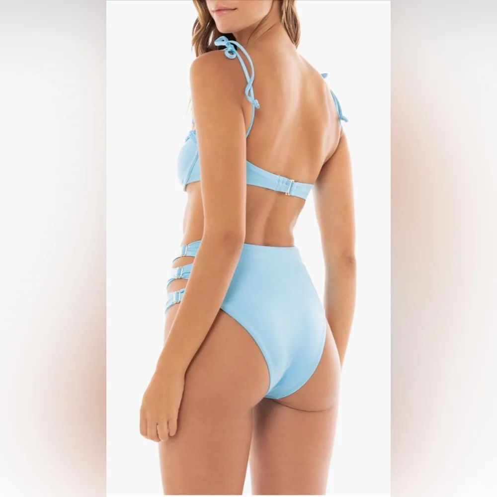 Agua Bendita Willa Seed High Waist Bikini Bottom, Size Medium, $110 - Image 2