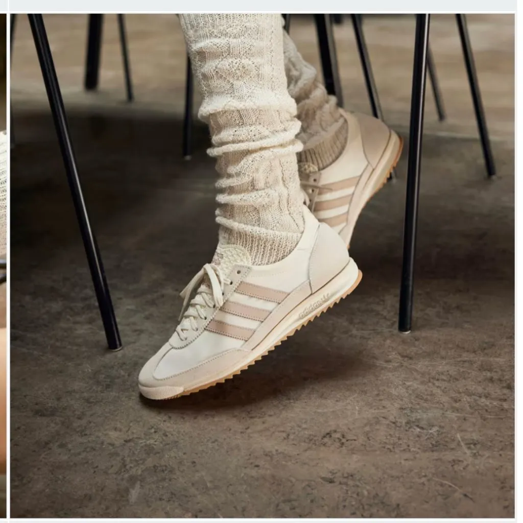 Adidas Women's SL 72 OG Sneaker Shoe Off White Pink Sz 8 - Image 10