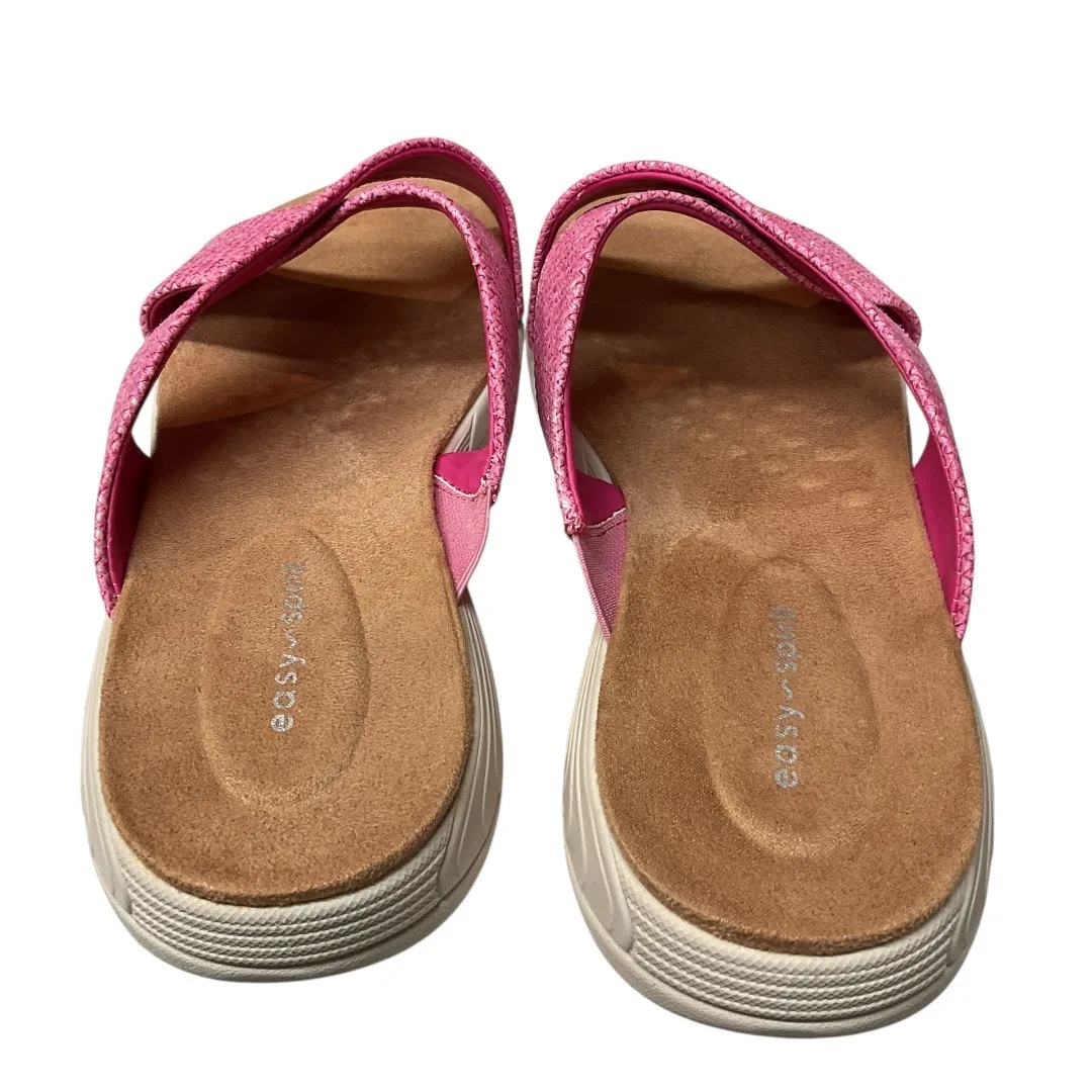 Easy Spirit Women's Taite Square Toe Casual Flat Sandals Dark Pink Size 9.5 NWB - Image 10