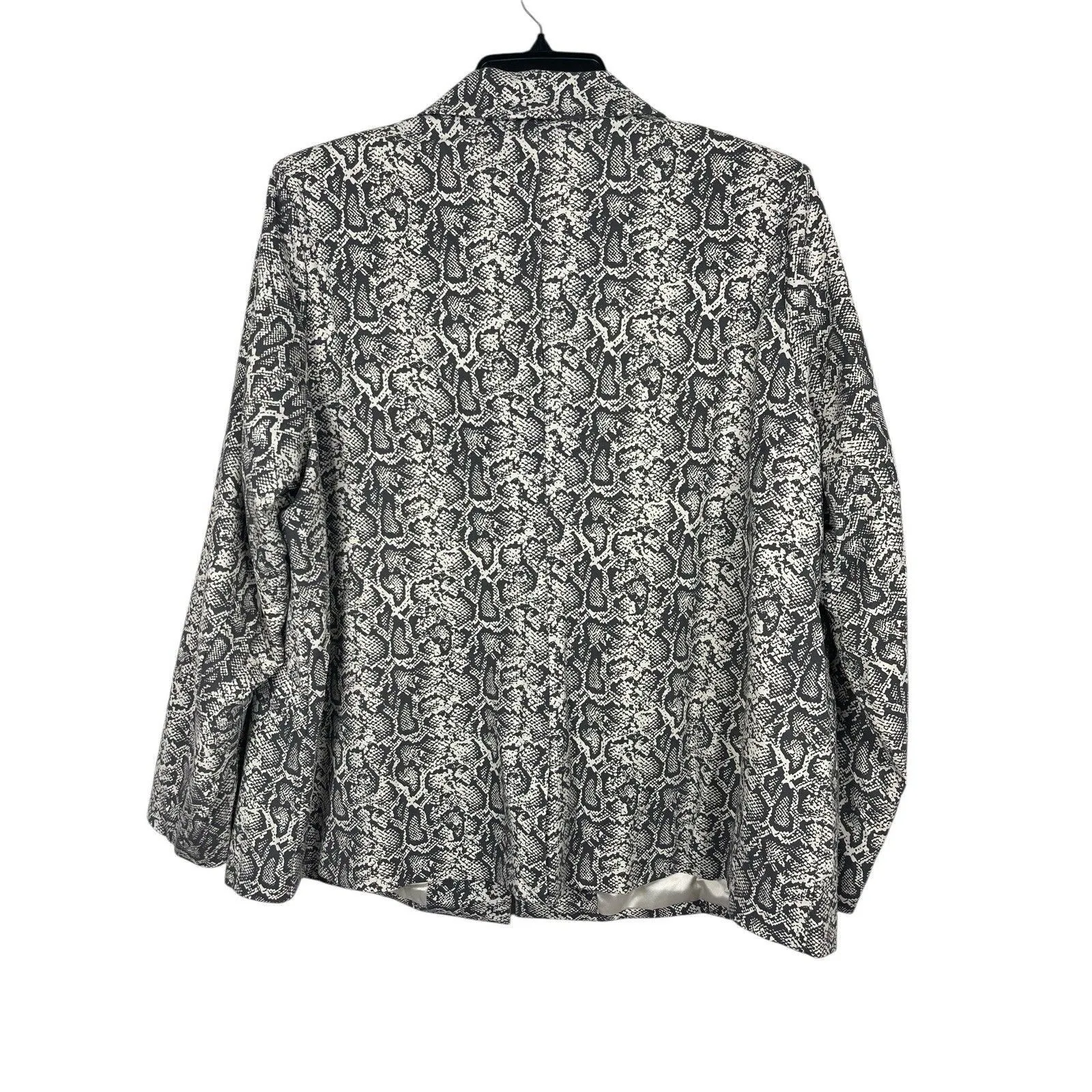 Women With Control 2X Blazer Jacket Snakeskin Print Stretch Sculpting NWT - Image 3