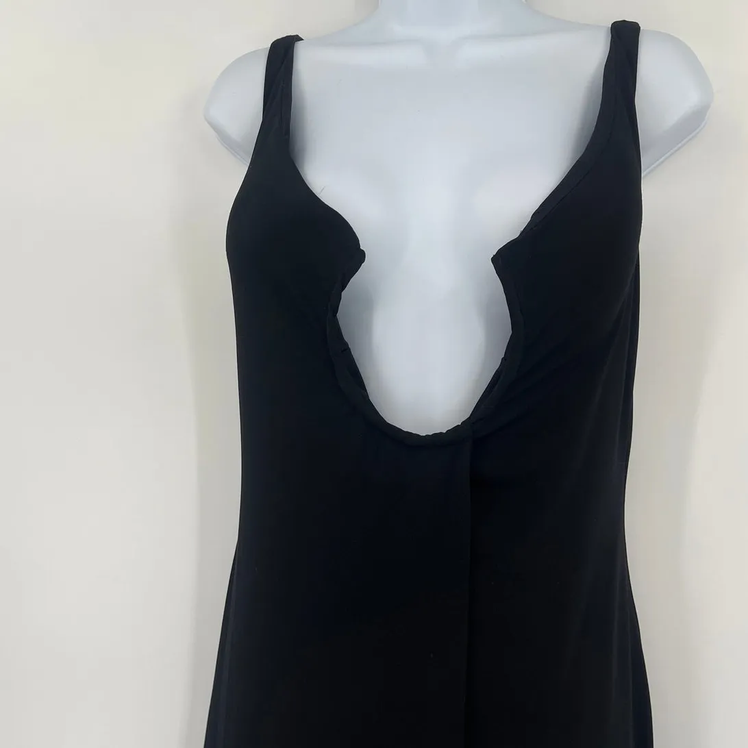 Vtg Y2K Betsy & Adam Plunge Maxi Dress Sz 8 Gothic HOCO Glam Whimsigoth Vamp - Image 2