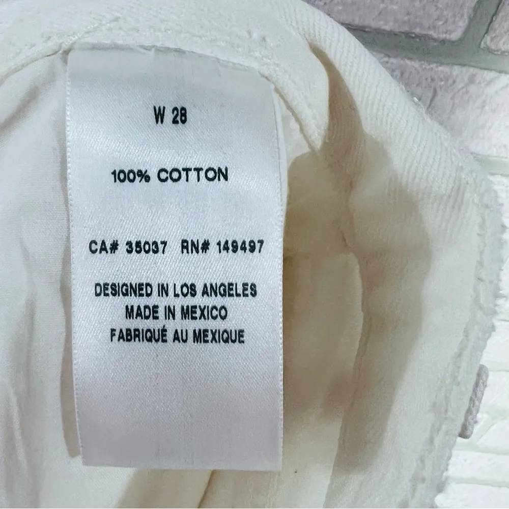 Favorite Daughter Otto High Rise Distressed Boyfriend Whistler White Size 28 - Image 10