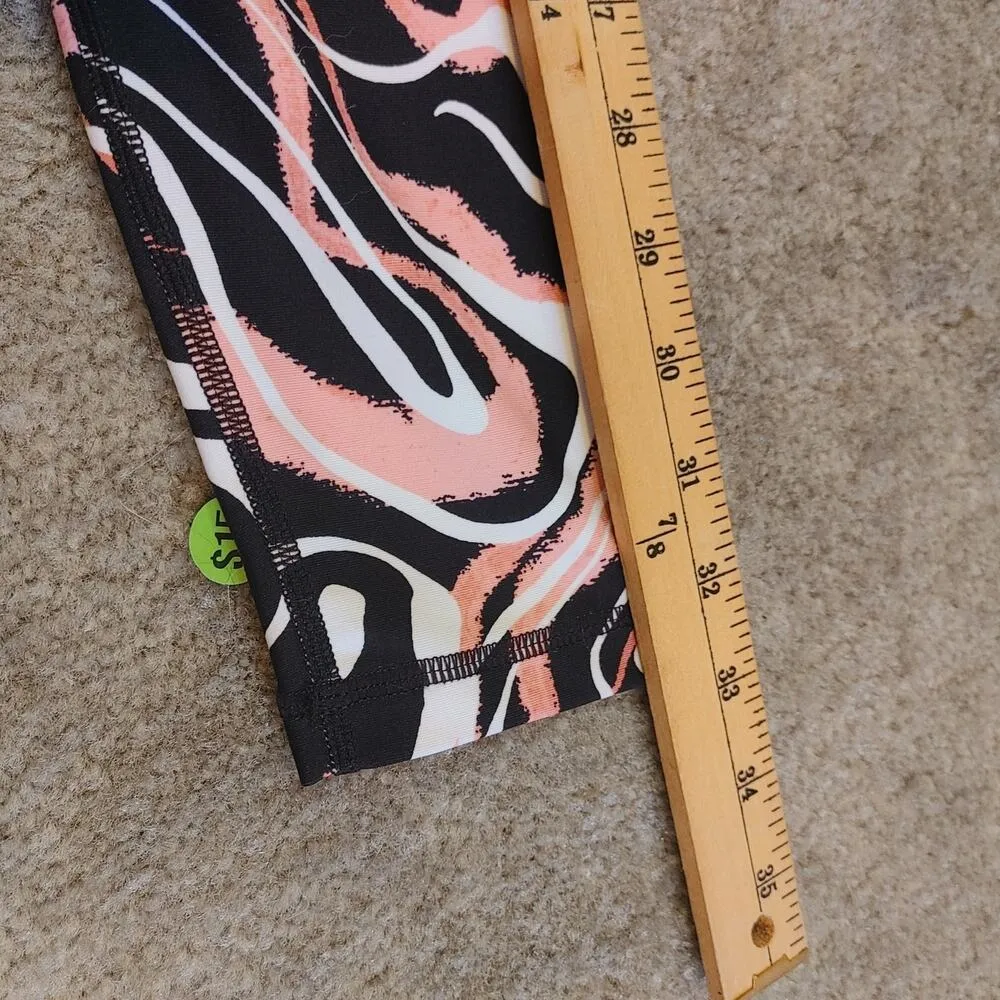 DKNY Sport Extra Small Pink White Black Athletic Capri Pants New NWT 7/8 Length - Image 3