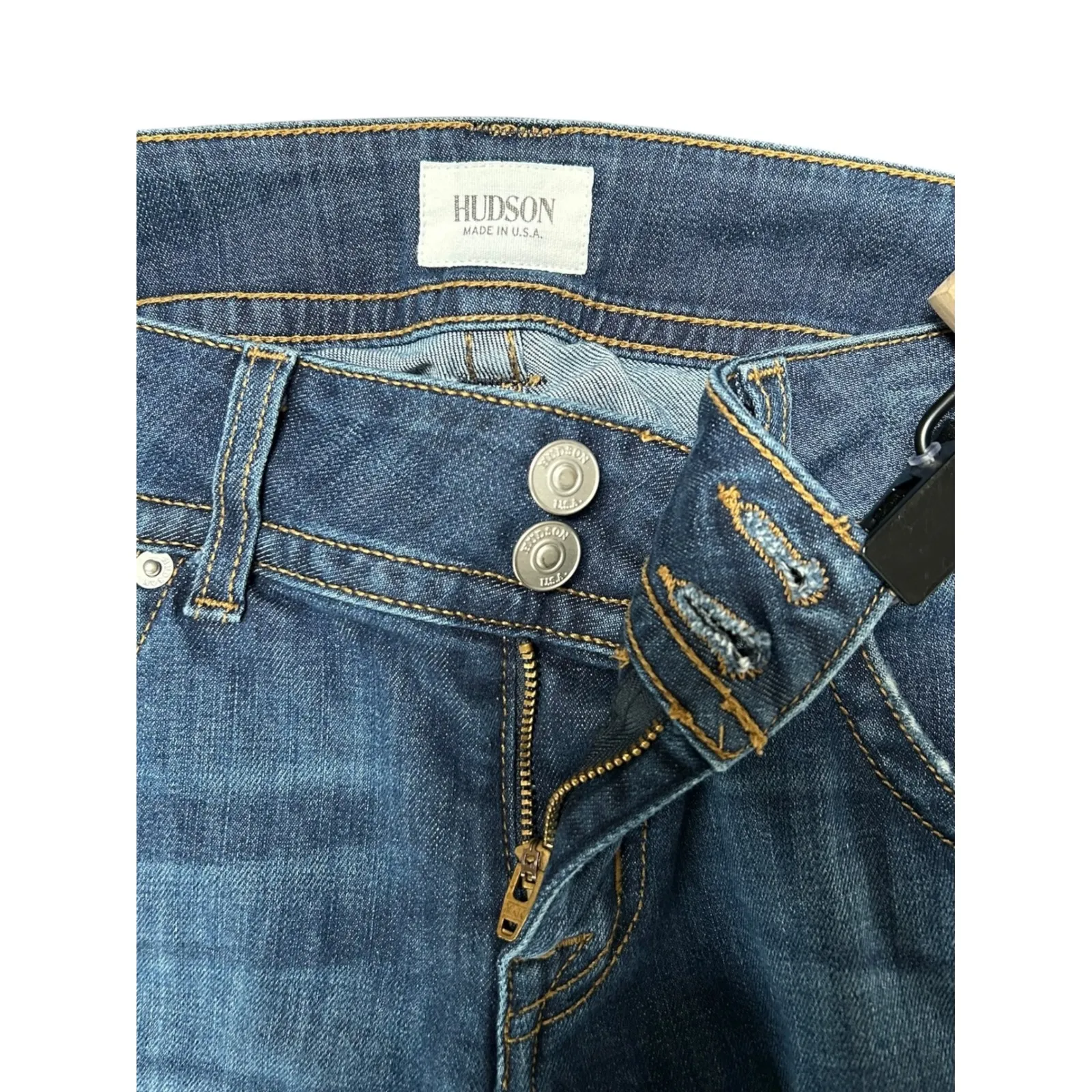 Hudson Women Jeans‎ Petite Bootcut Signature Blue Wash Denim Size 27 - Image 4