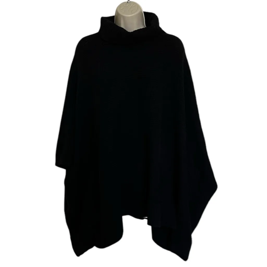 Yummy Sweater Co Black Easy Turtleneck Shrug Sweater | Size Large - Image 3