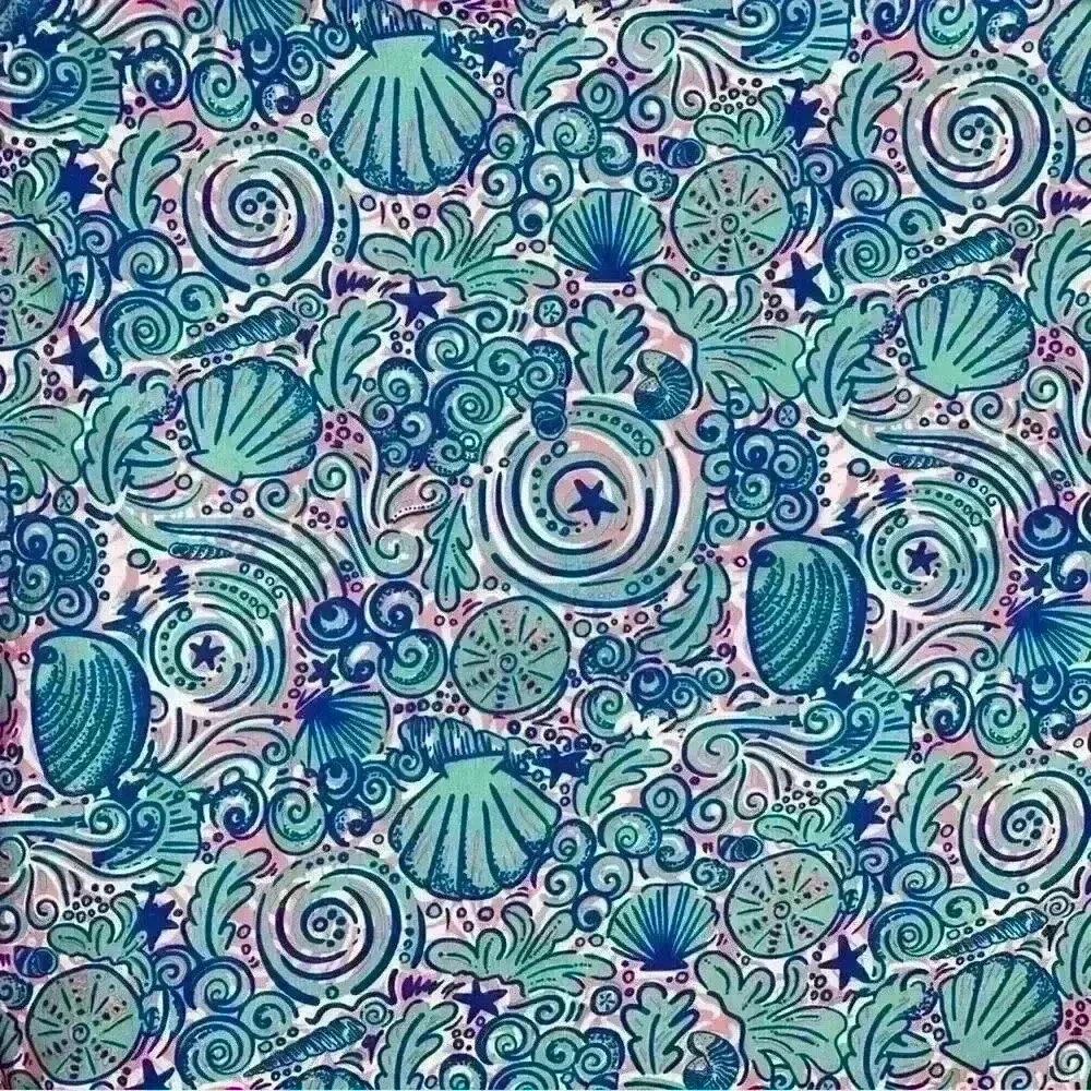 Simply Southern Seashell Cold Shoulder Swing Dress Large - Image 2