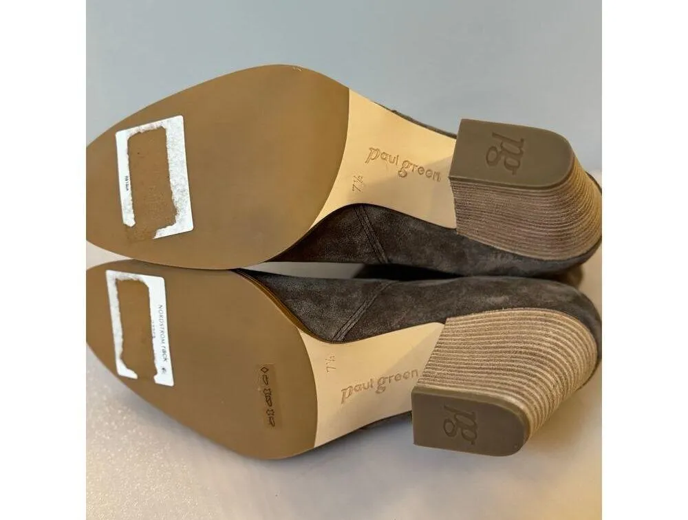 Paul Green Reya Earth Soft Suede Booties - Size 10 (new) - Image 7