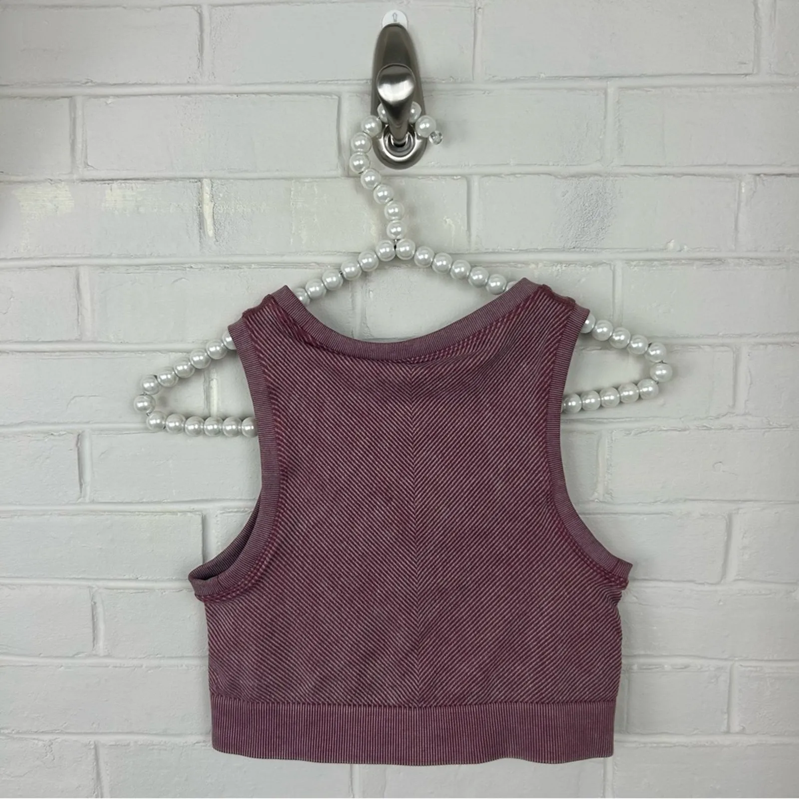 Offline By Aerie Recharge Minimal Support Braided High Neck Sports Bra M - Image 6