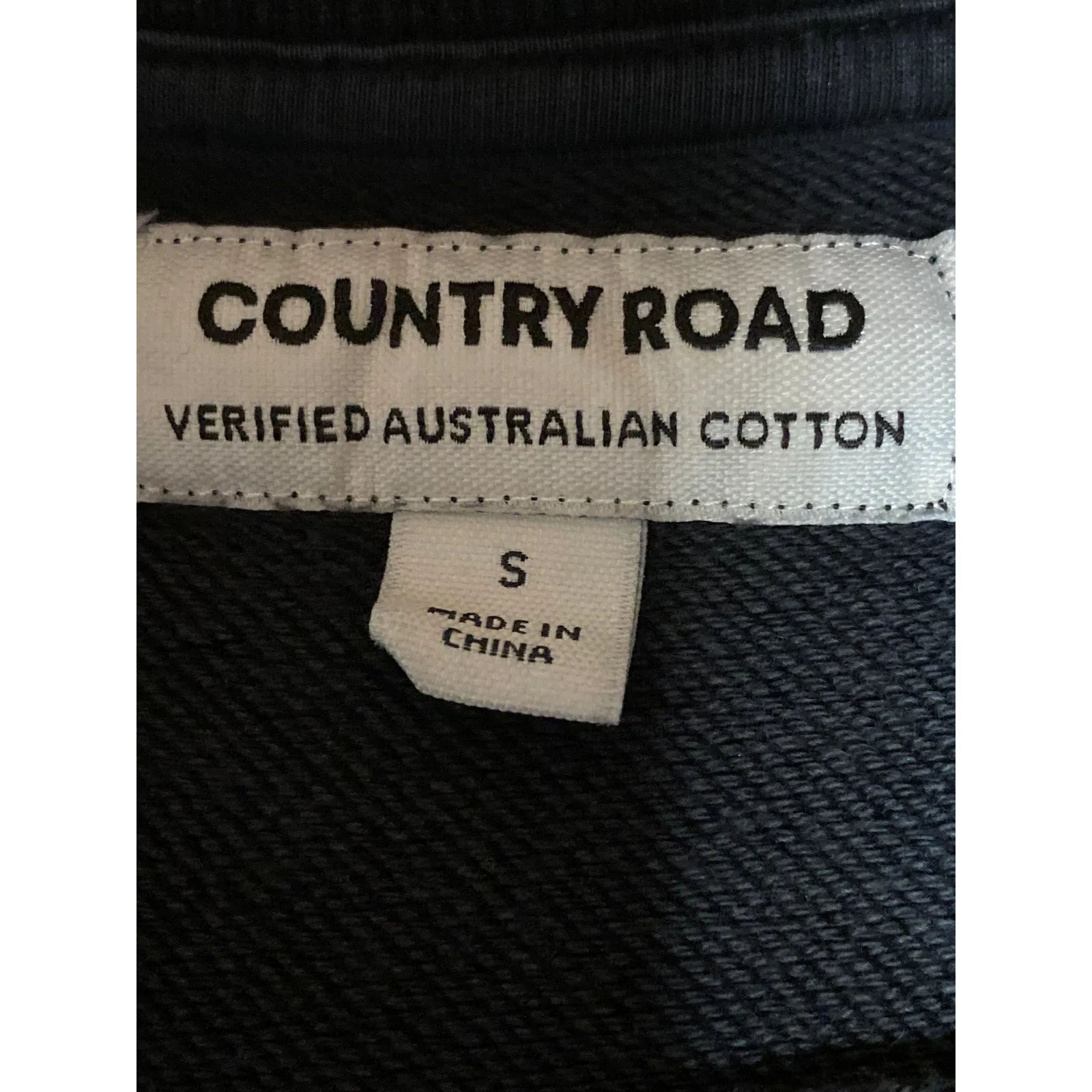 Country Road Women's Black Logo Long Sleeve Crew Neck Sweatshirt Top Size S - Image 4