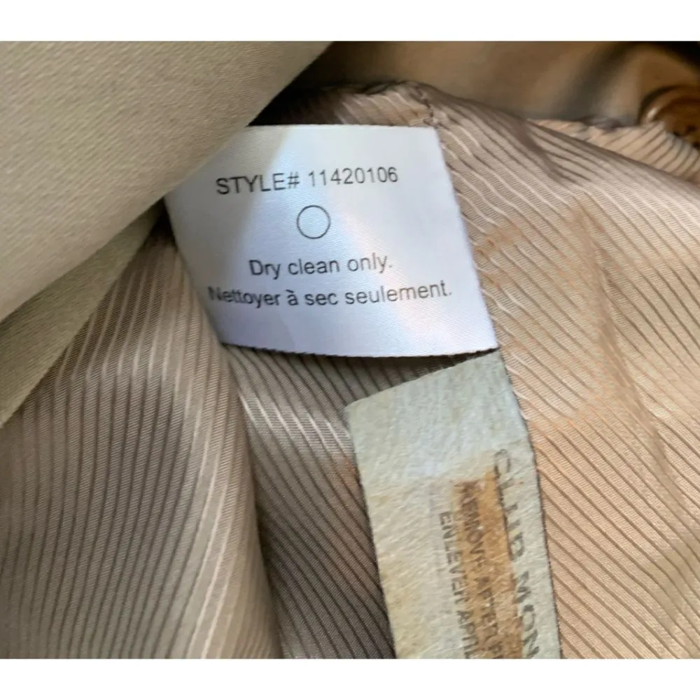 Club Monaco Khaki Trench Size XS‎ - Image 8