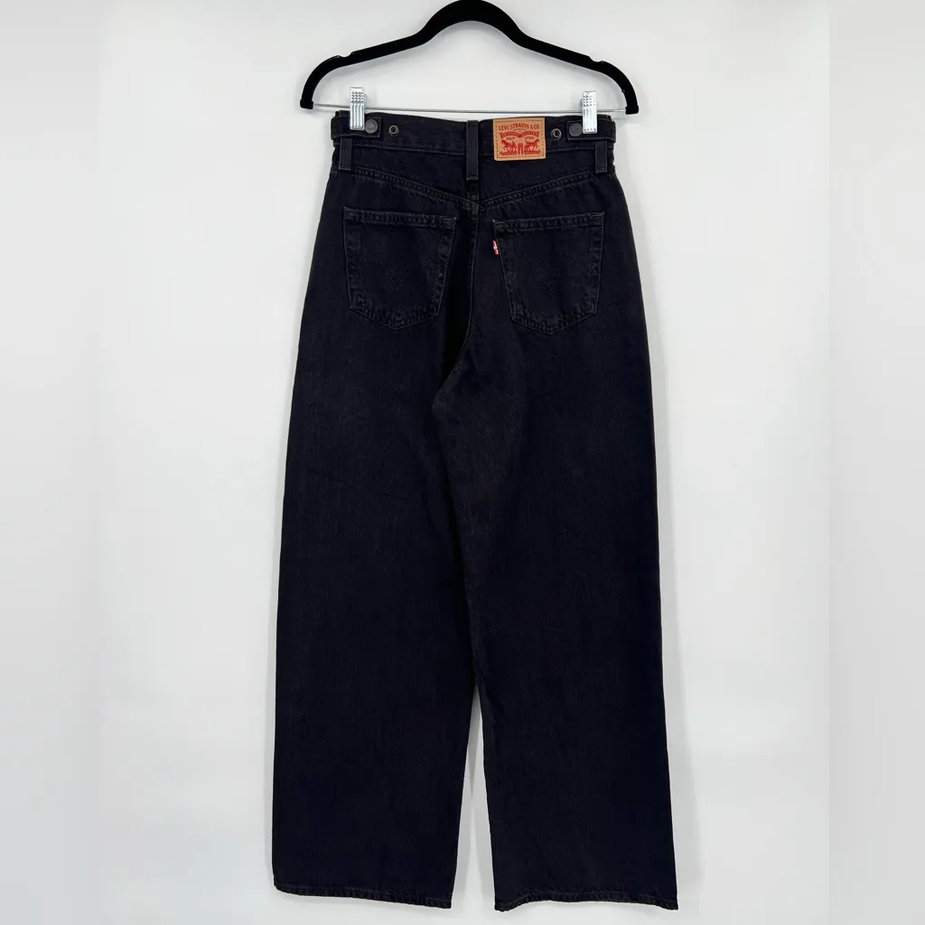 🆕 NWT Levi’s Cinch Baggy High Rise Straight Leg Jeans Wide-Leg Black Sz 25 X 31 - Image 14