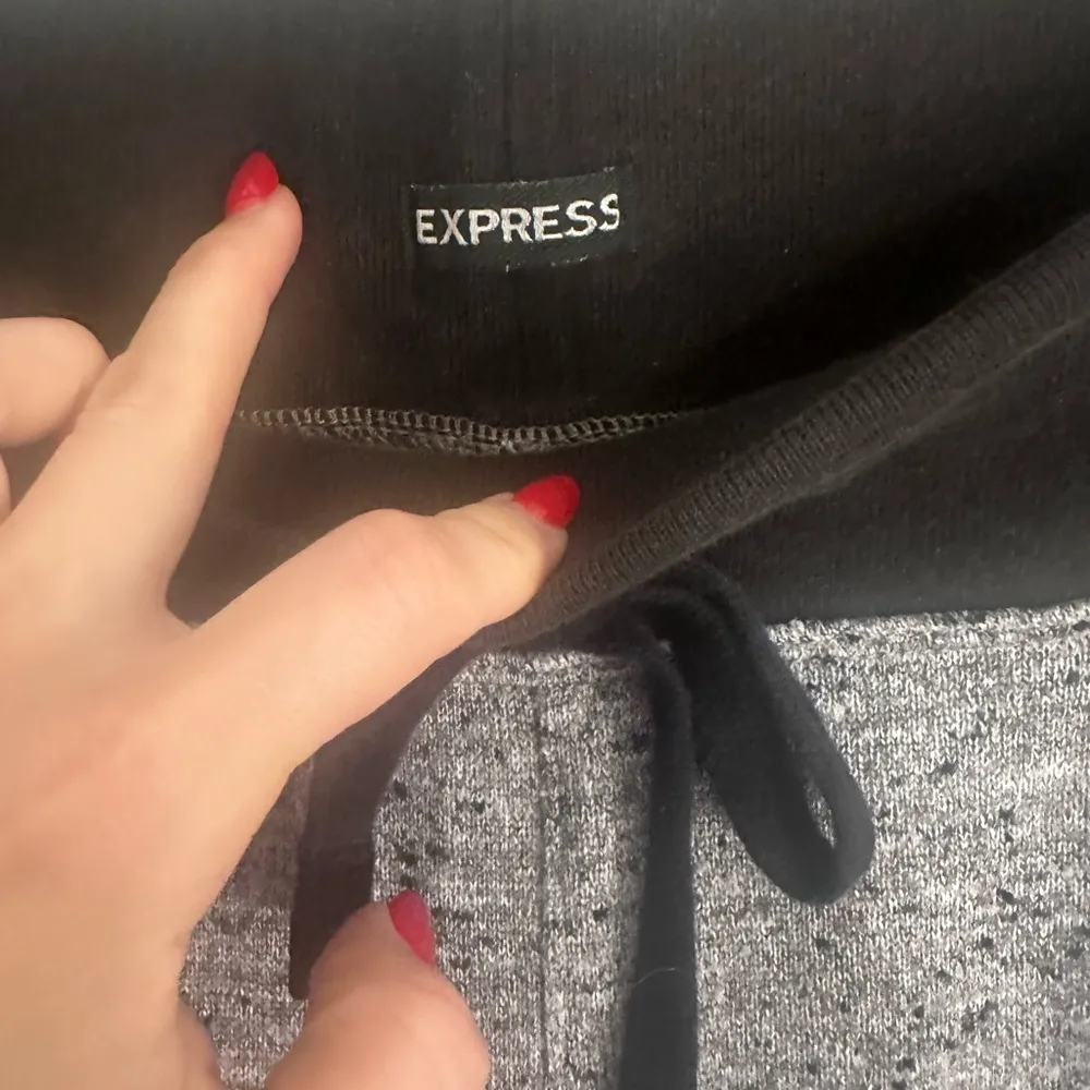 EXPRESS  Gray Terry Jogger Pant - Image 2