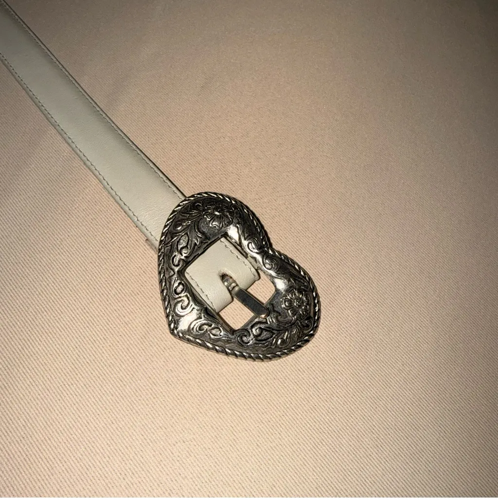 Vintage Justin Boots Heart Belt - Image 4