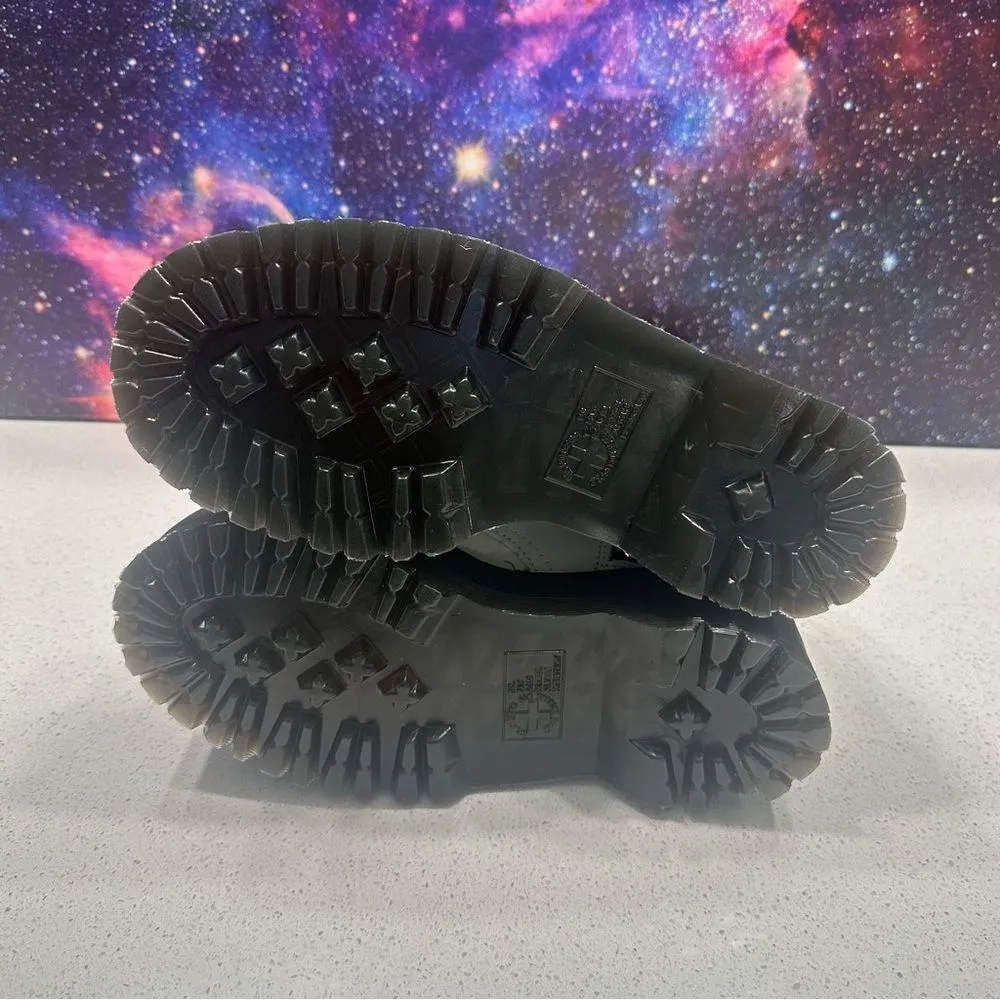 Dr Martens Jadon White Leather Platform Combat Boots Sz 37 EU/ US Women 6 Men 5 - Image 8