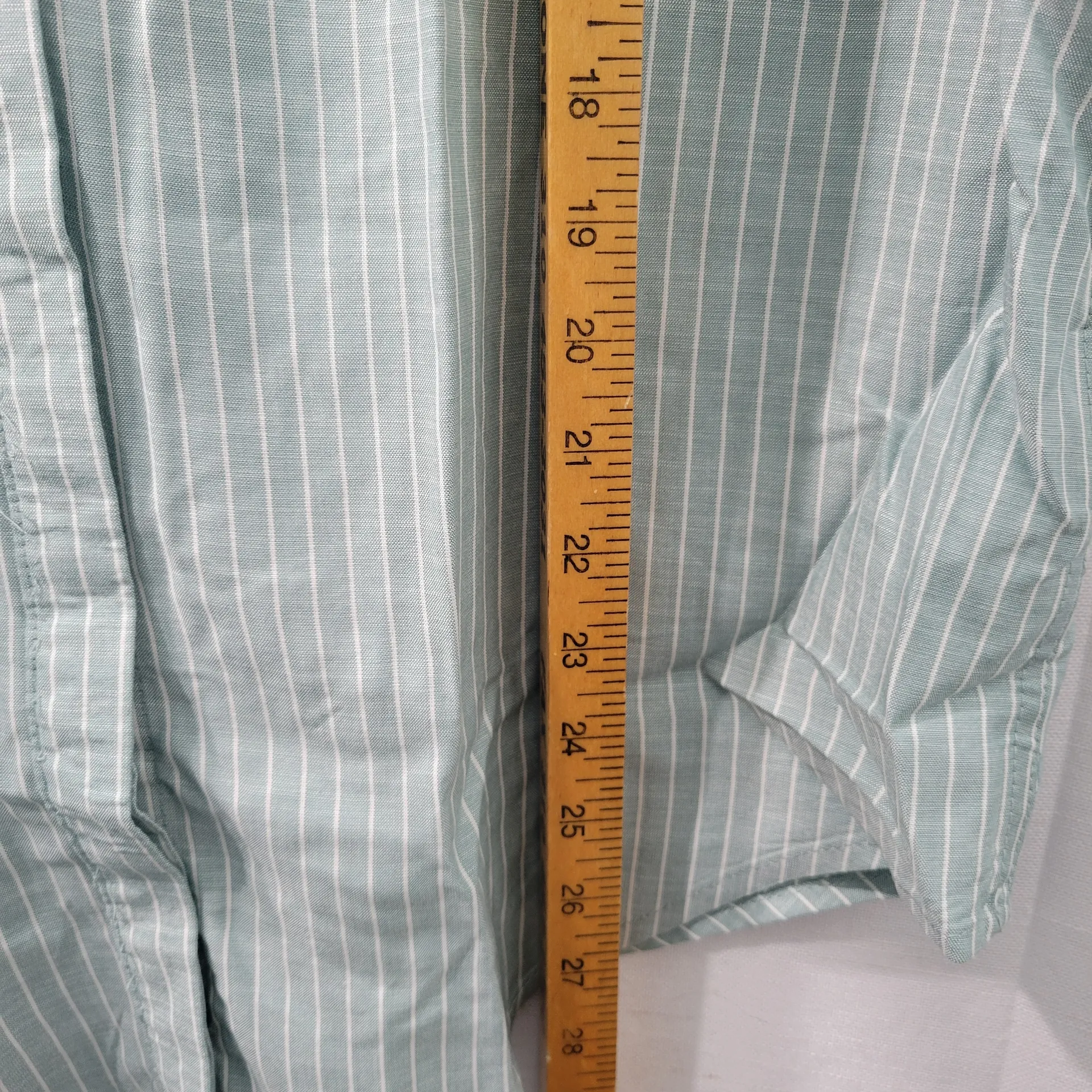 Jachs Girlfriend Women's Striped Cotton Green Sleeveless Button-Up Shirt Size L - Image 5