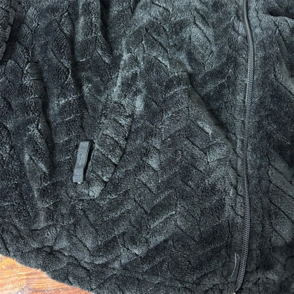 Free Country Women's Chevron Faux Fur Jacket Black Size L‎ Winter Casual - Image 3