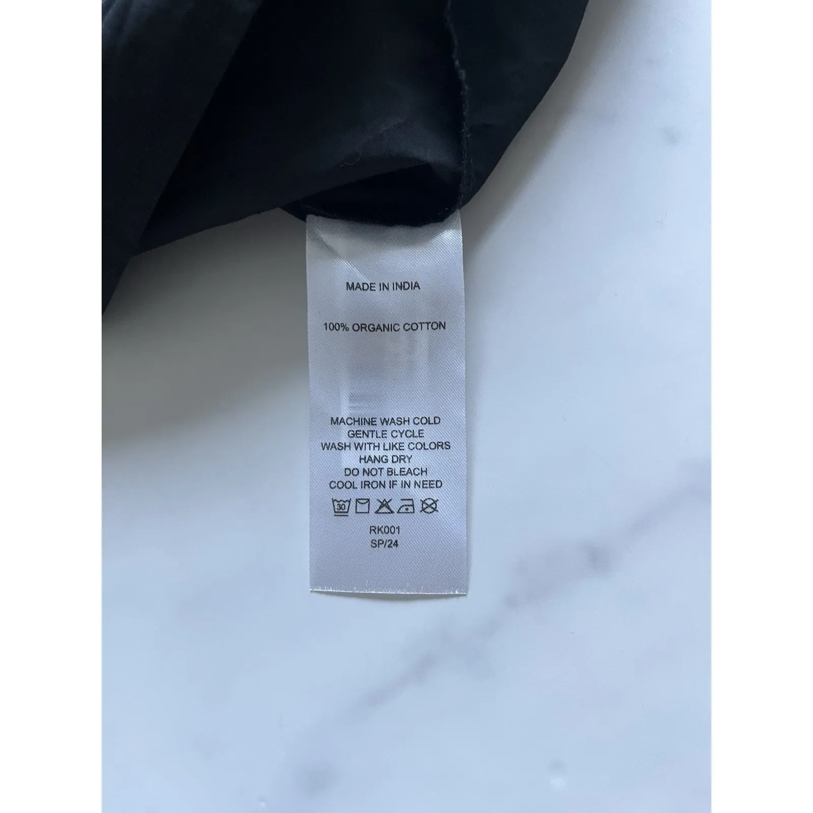 Quince Women Organic Cotton Keyhole Midi Dress Black Sz Medium Chic Minimalist - Image 7