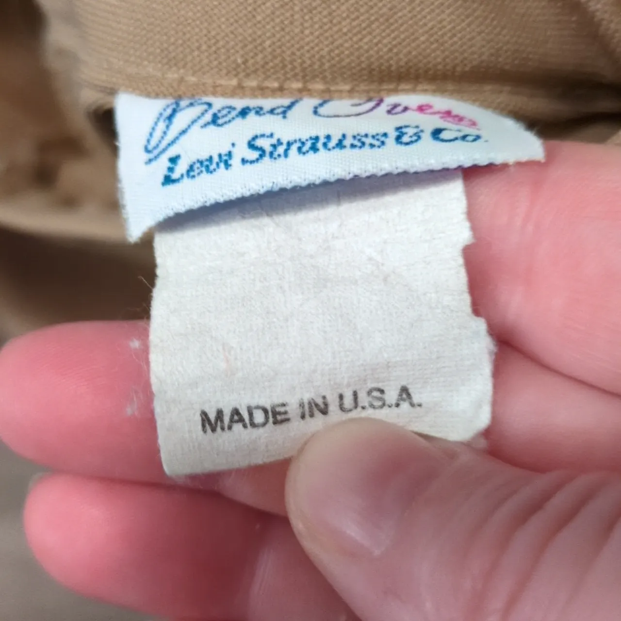 Bend Over By Levi Strauss Vintage Tan Pull Pants Size 26? - Image 4