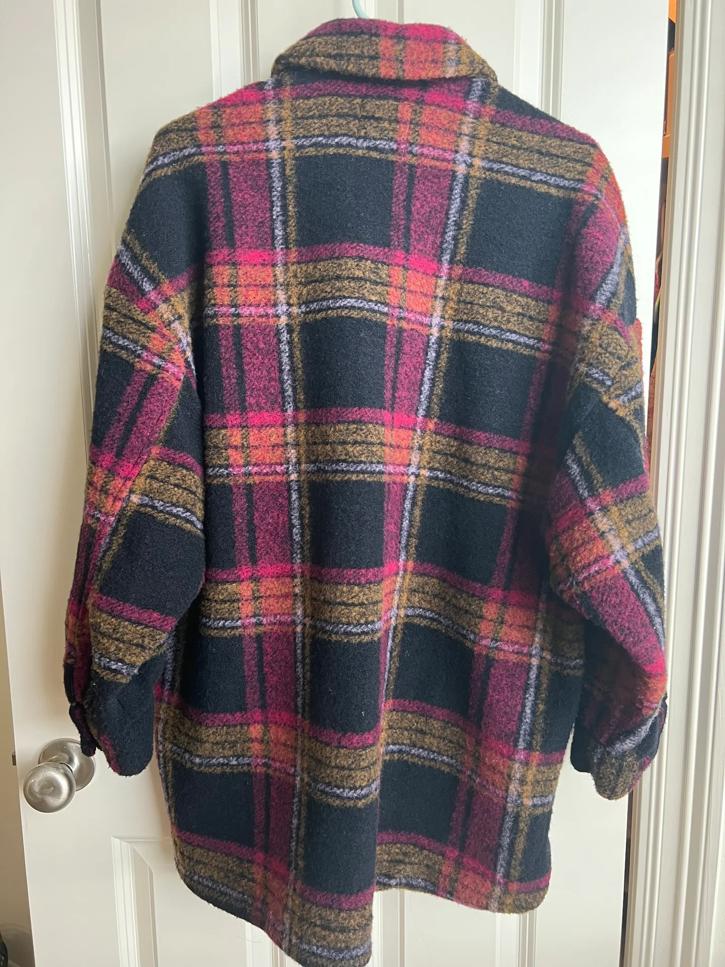 ZARA Plaid Shacket Coat - Image 4