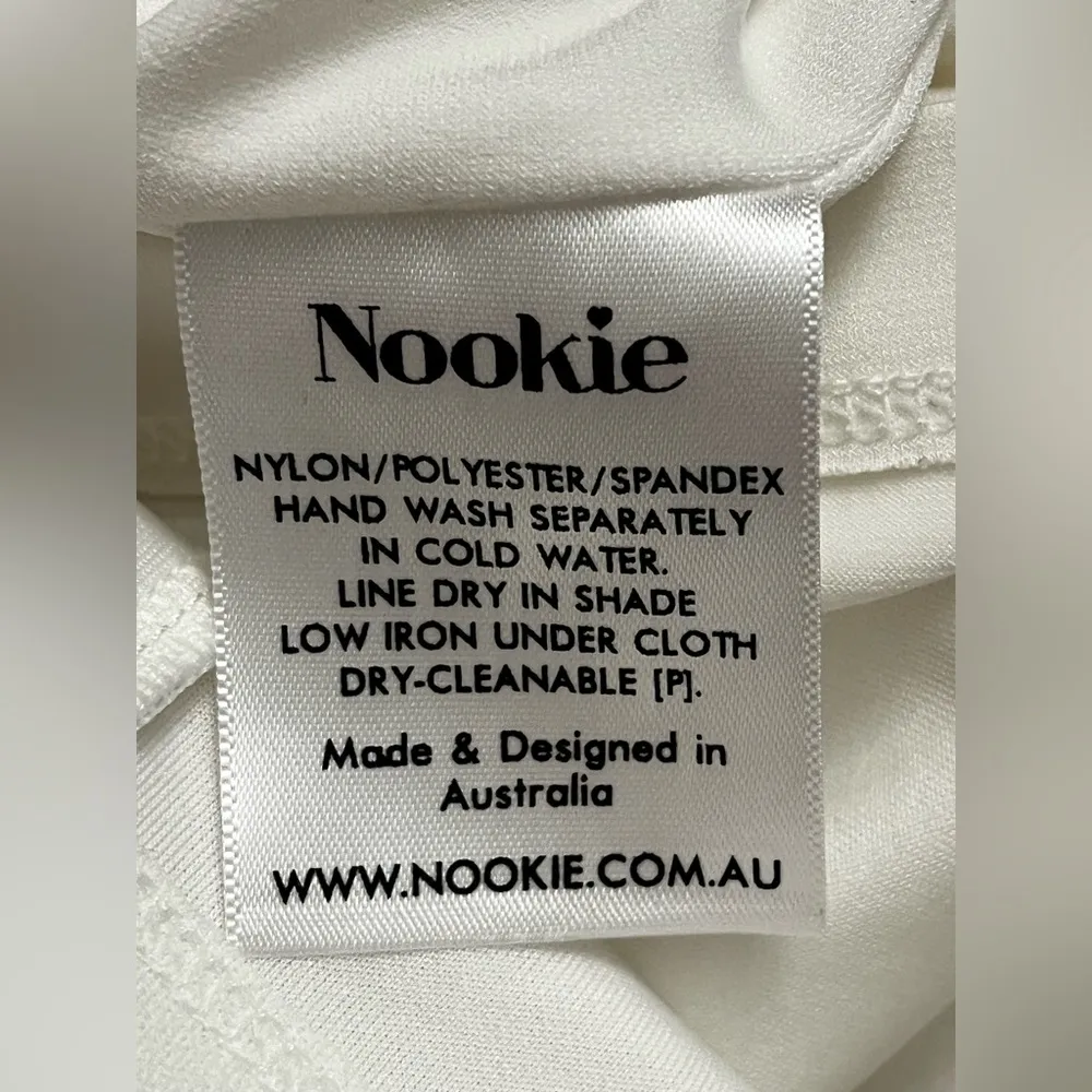 Nookie x Revolve Lady Lace long sleeve dress in white NWT - Image 8