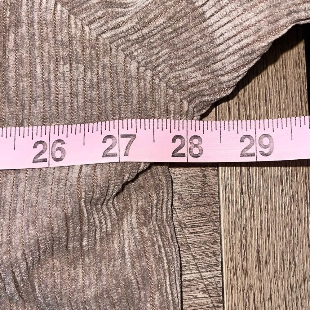 Ci Sono Corduroy Collection Womens Long Sleeve Button‎ Up Shirt Jacket Brown XL - Image 6