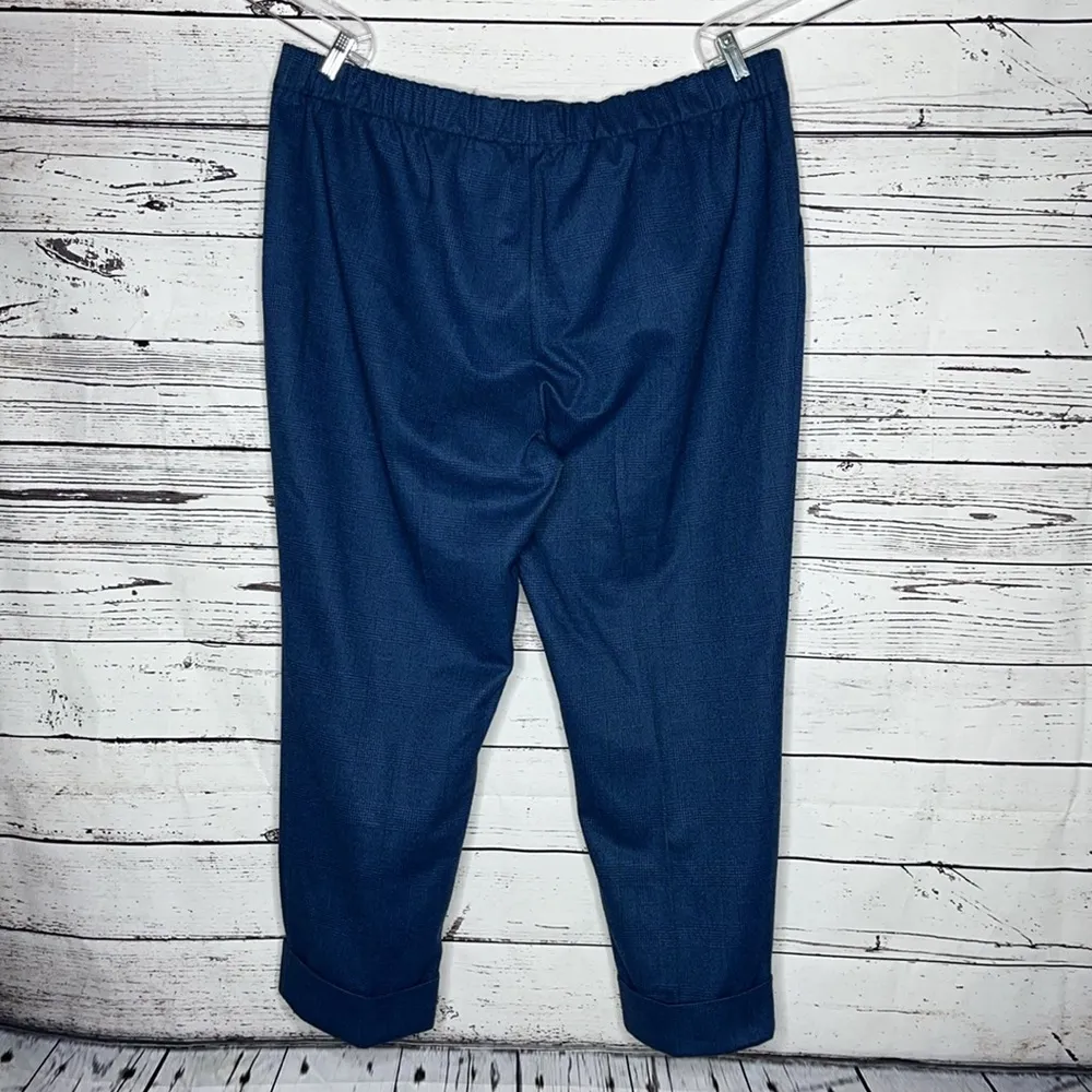 Estate by Isaac Mizrahi Live! NWOT 2X Yarn Dye Plaid Jacquard Straight Leg Pants - Image 3