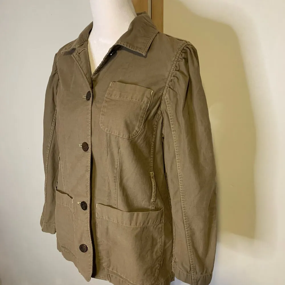 La Vie tan button front jacket size S - Image 3