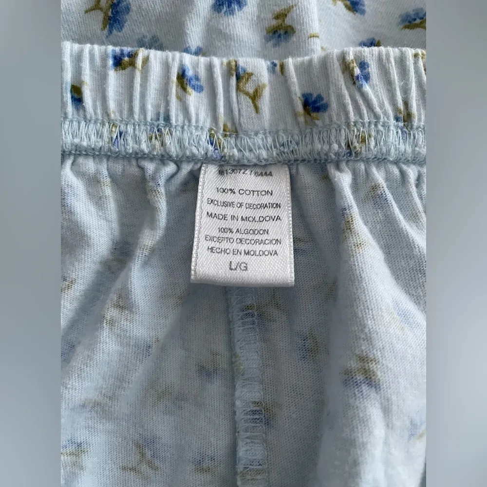 Carole Hochman Floral Print Pajama Sleep Set Size L Color Blue - Image 8